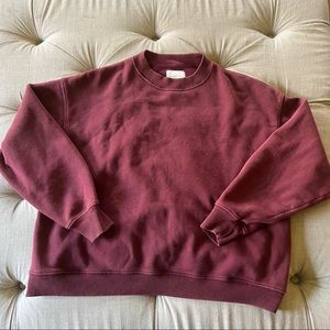 maroon crewneck